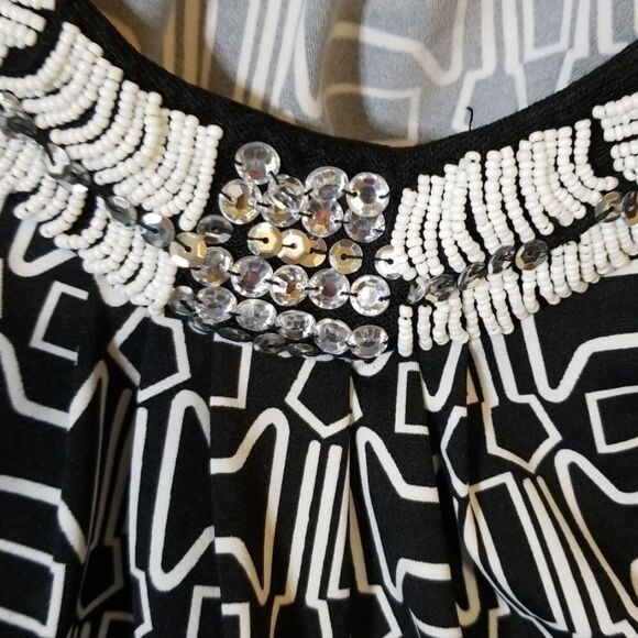 New Directions Black & White‎ A-Line Dress - Picture 4 of 7